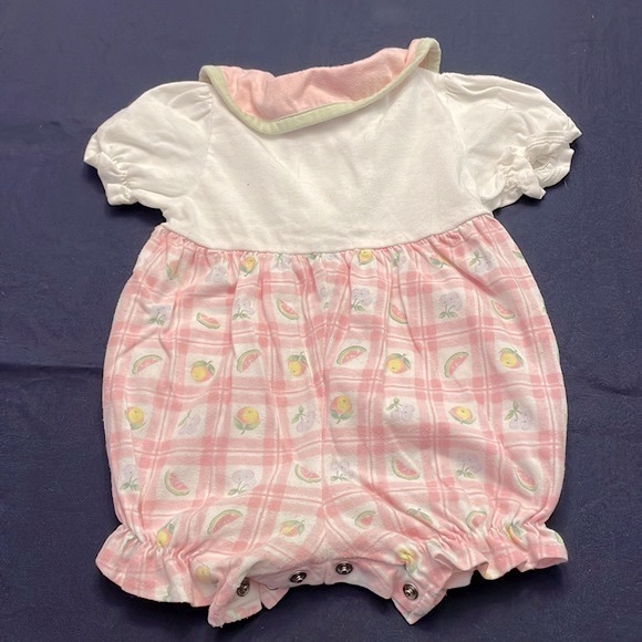 3/$15 🌸 Cute fruity pastel baby onesie, baby size 12 months - Picture 2 of 8
